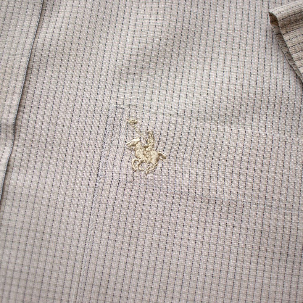 Vintage 90s Men's Gray Button Down Size Large