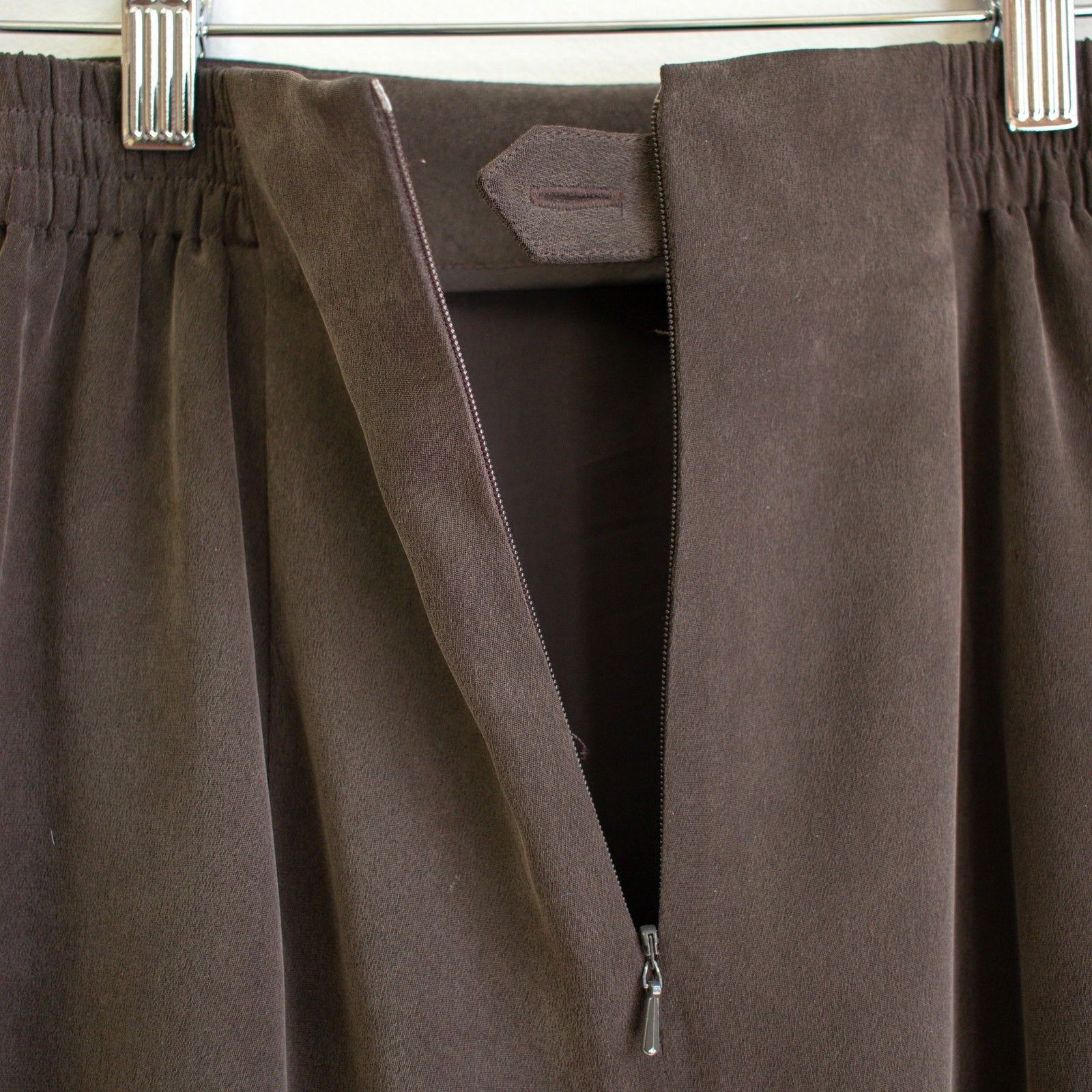 Dana Buchman Petites Muted Brown A-Line Mini Skirt Size Small
