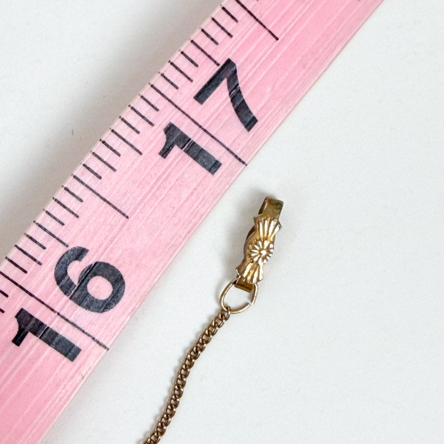 Gold Tone Flower Pendant Necklace