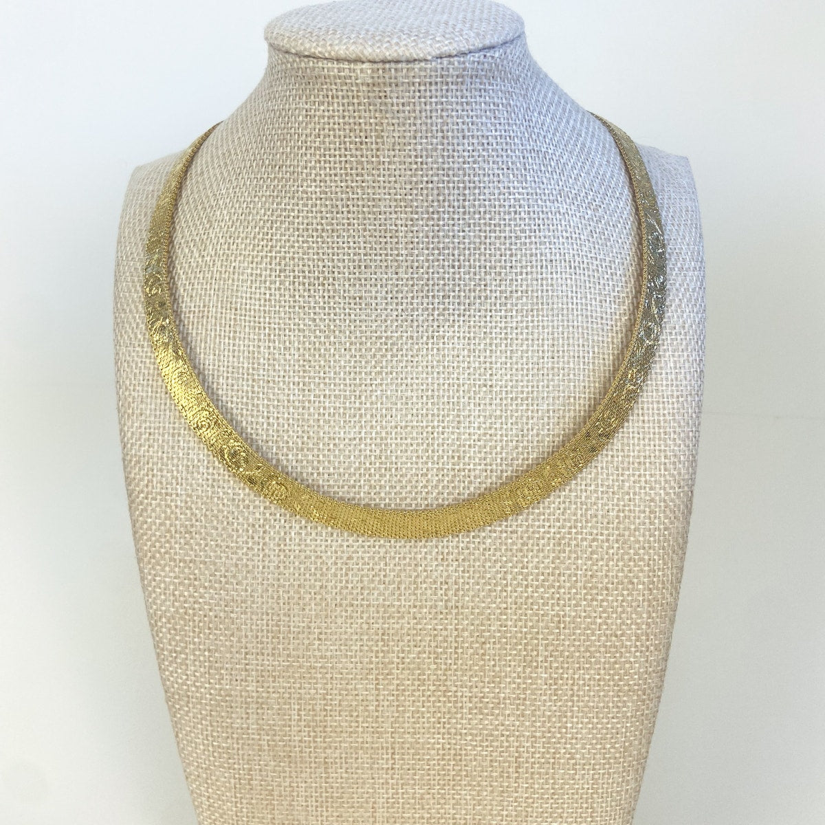 Gold Tone Collar Necklace