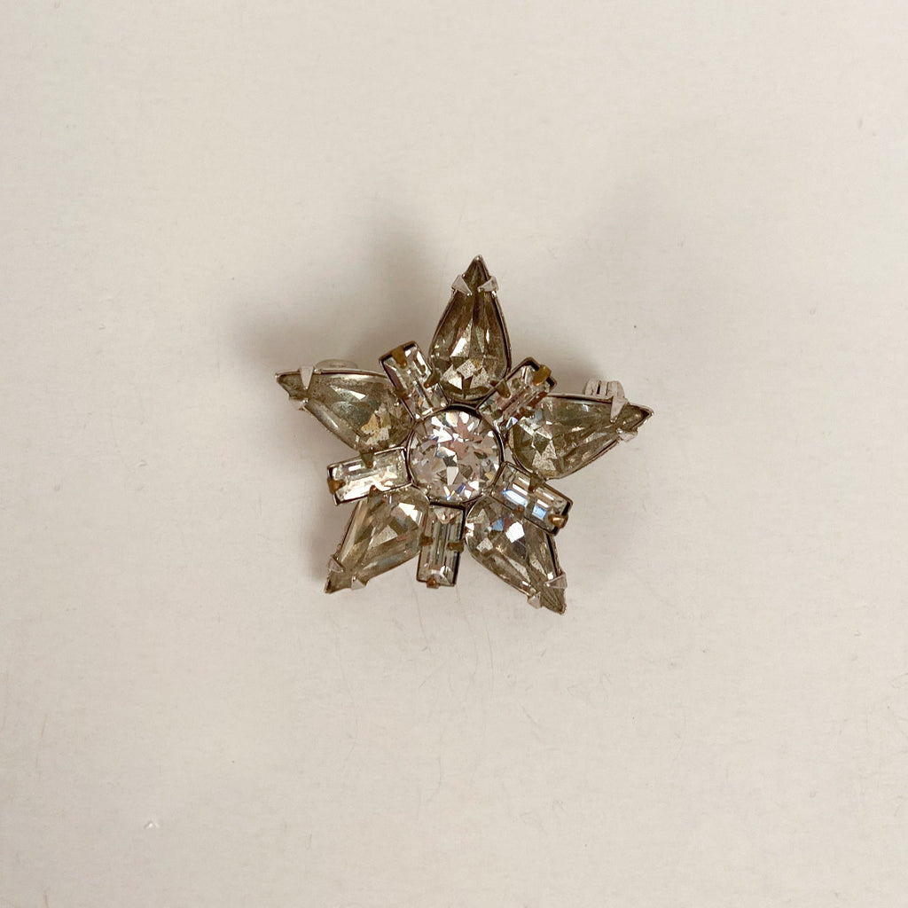 Rhinestone Star Brooch