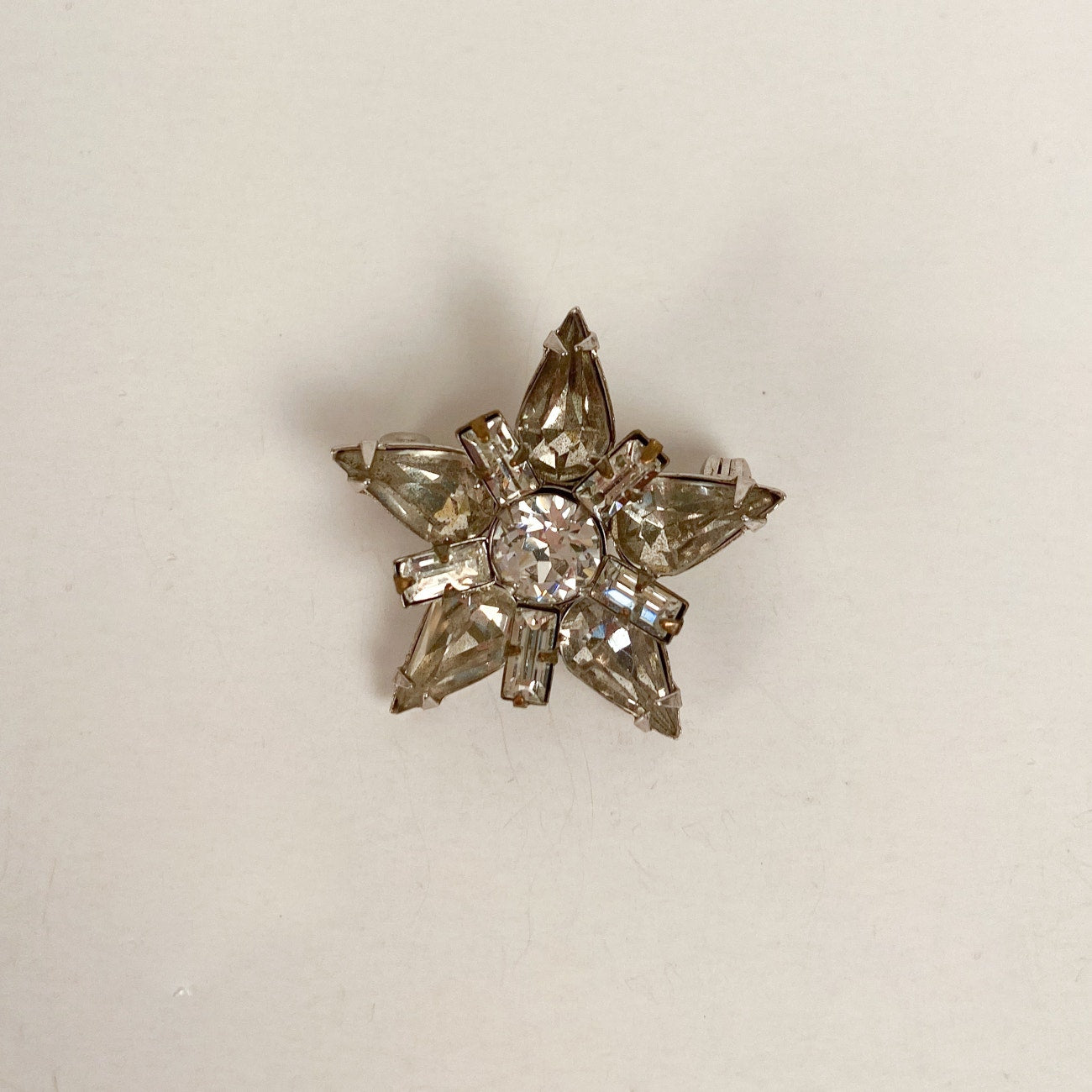 Rhinestone Star Brooch