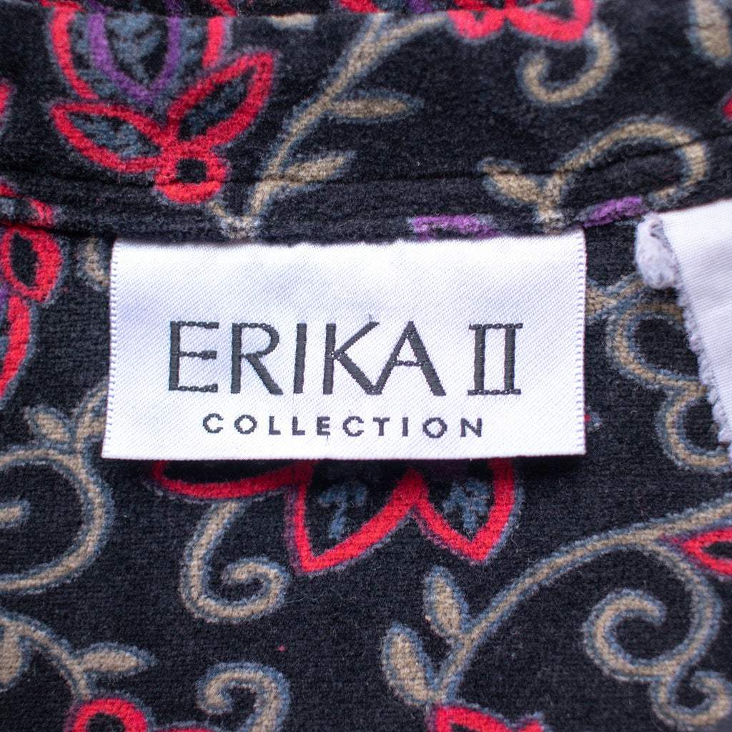Vintage 90s Red and Purple Fleece Button Up Size XL