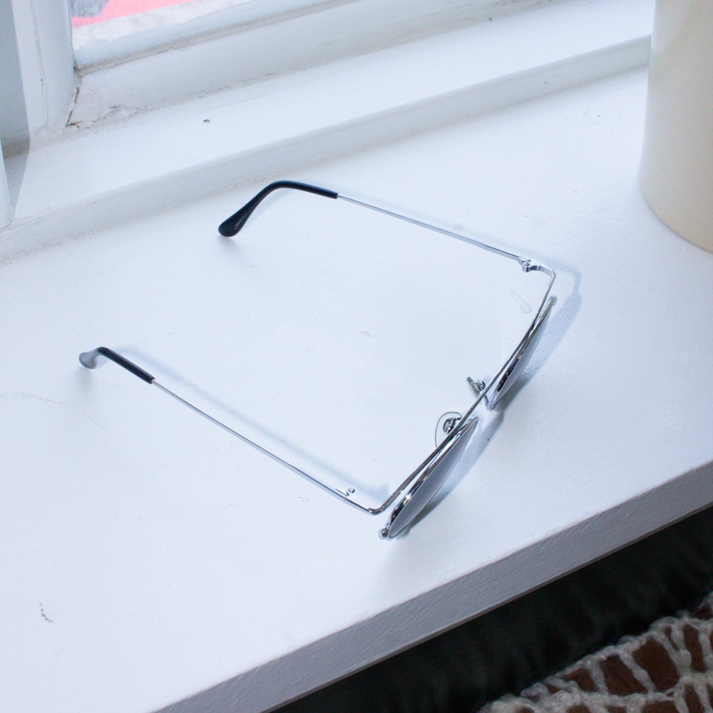 Funky Silver Tone Sunglasses