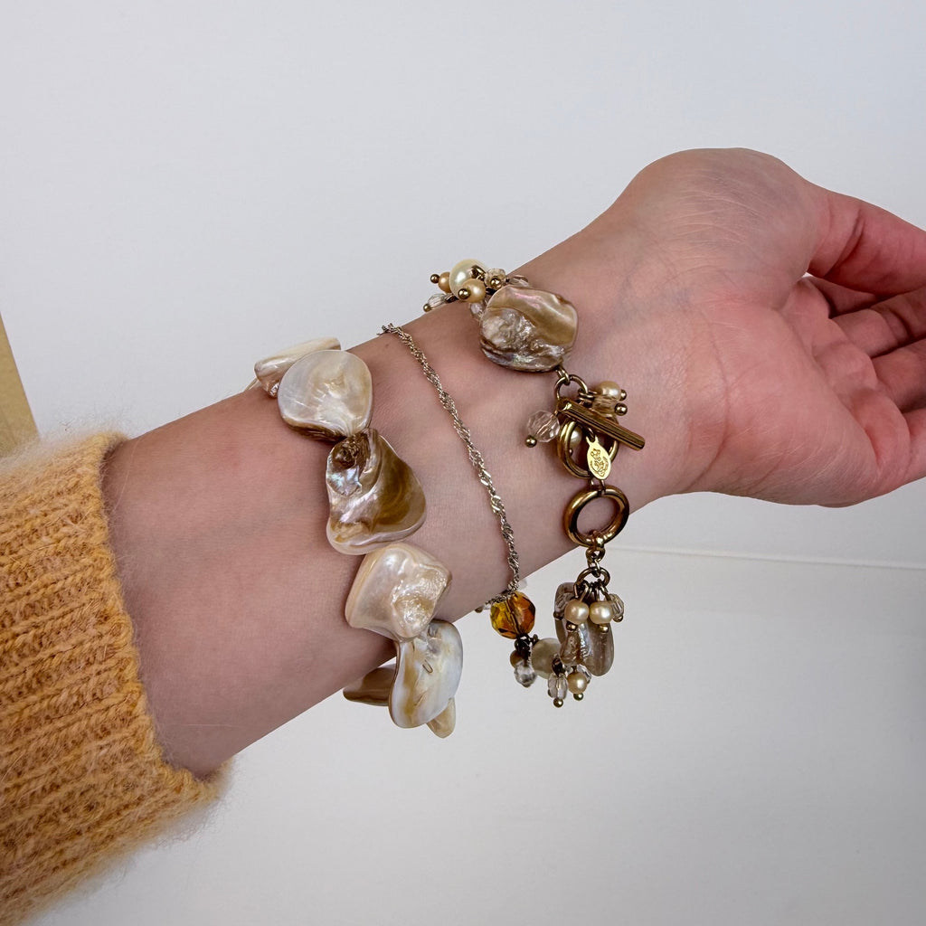 Set of Two Shell Bracelets