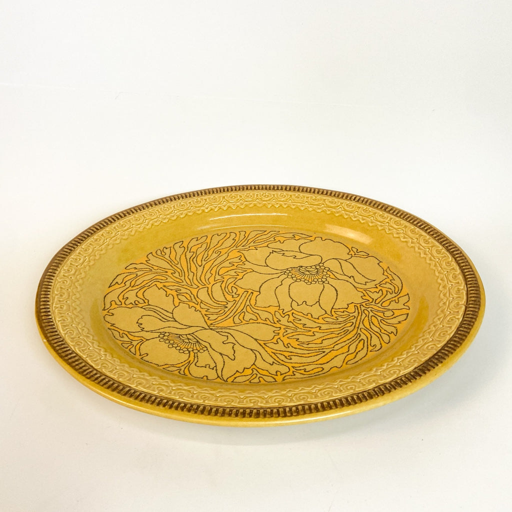 Franciscan Earthenware Amapola Dinner Plate Gold 10.75”