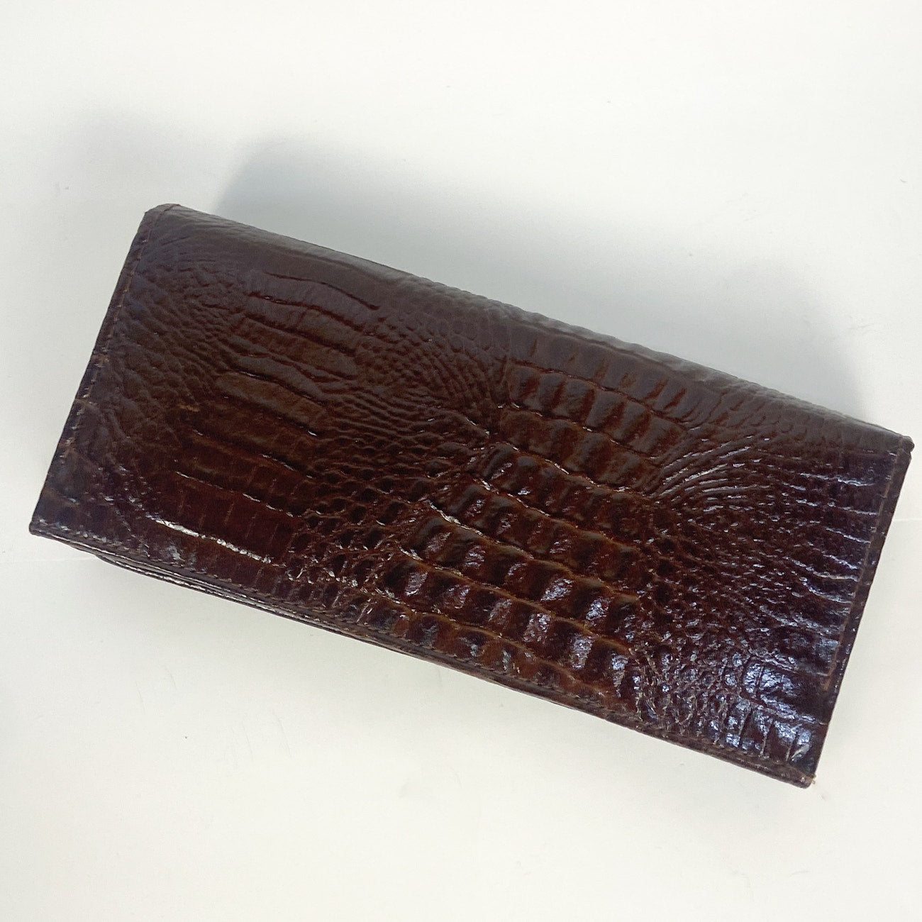 Brown Leather Wallet Pierre Cardin Vintage 80s