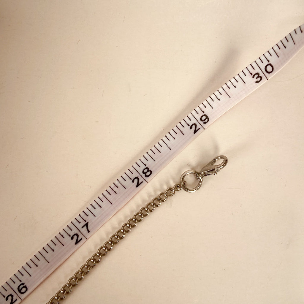 Silver Necklace Silver Tone Pendant Long Necklace