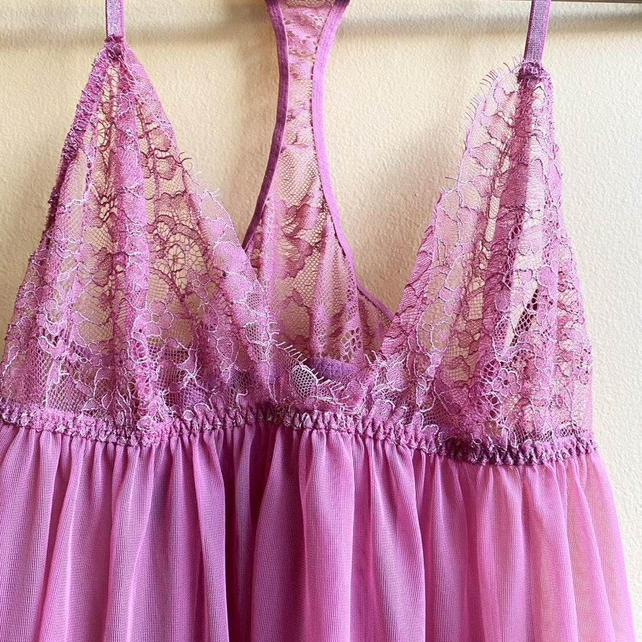 Babydoll Camisole Victoria's Secret Pink Lace Size Medium