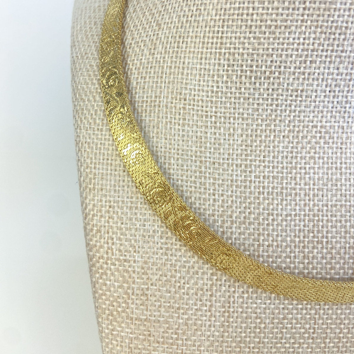 Gold Tone Collar Necklace