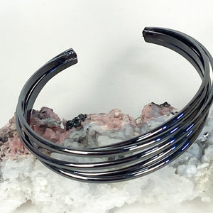Gunmetal Gray Cuff Bracelet