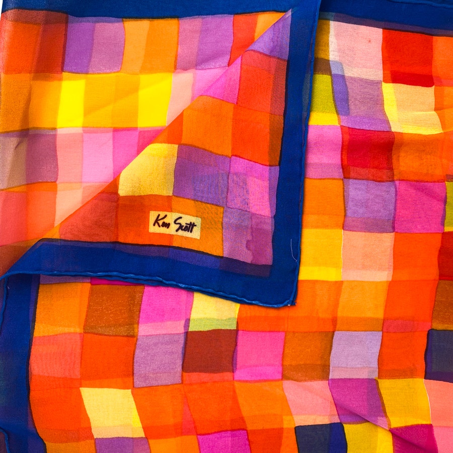 Geometric Print Rectangular Long Scarf
