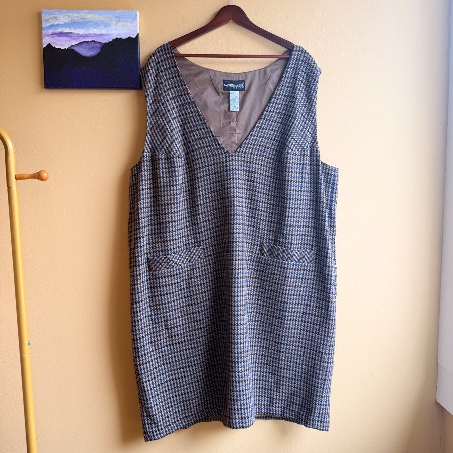 Deadstock Sag Harbor Jumper Wool Blend with Pockets Size 22W