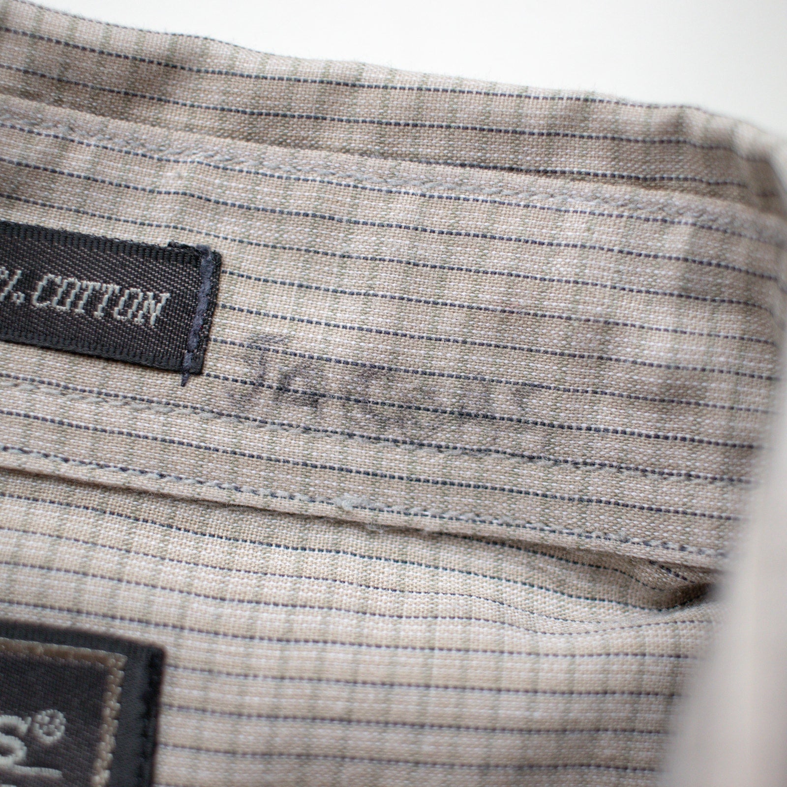 Vintage 90s Men's Gray Button Down Size Large
