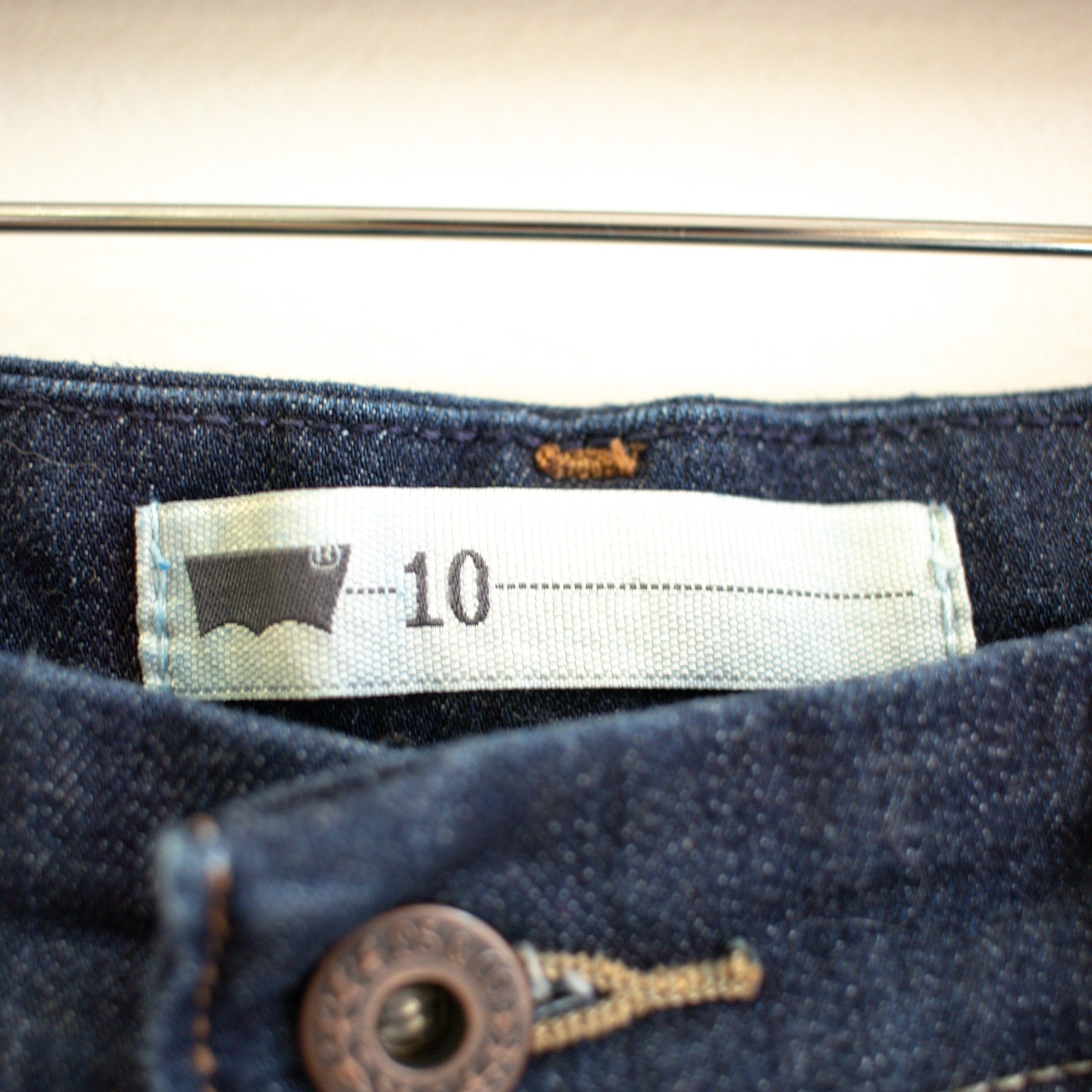 Levi's Dark Wash High Rise Denim Shorts Size 10