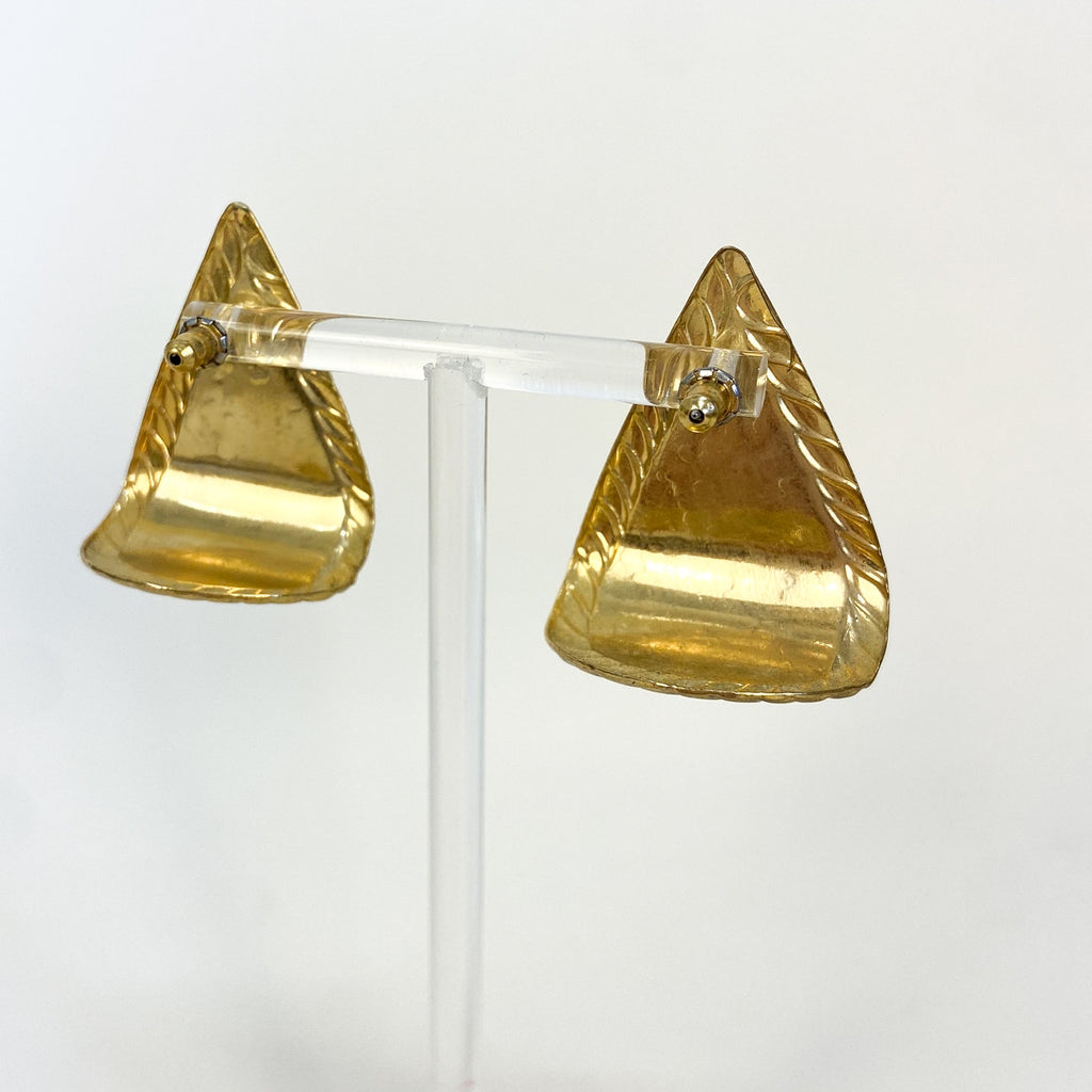 80s Vintage Swirl Enamel Earrings