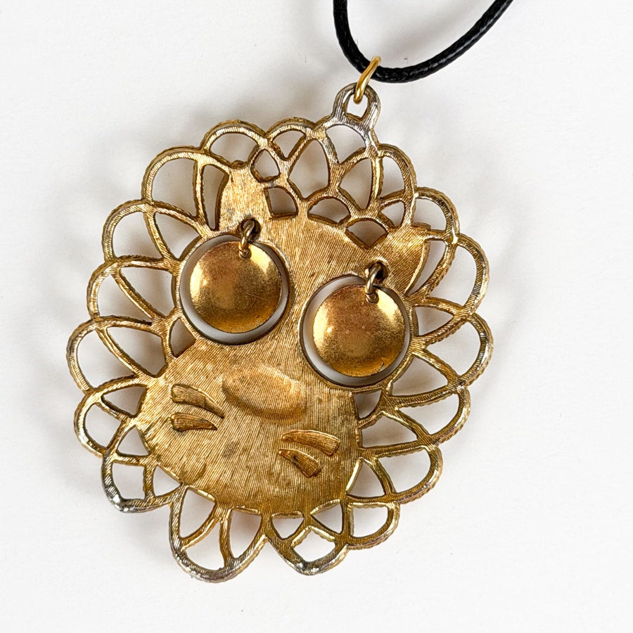 70s-80s Boho Lion Pendant