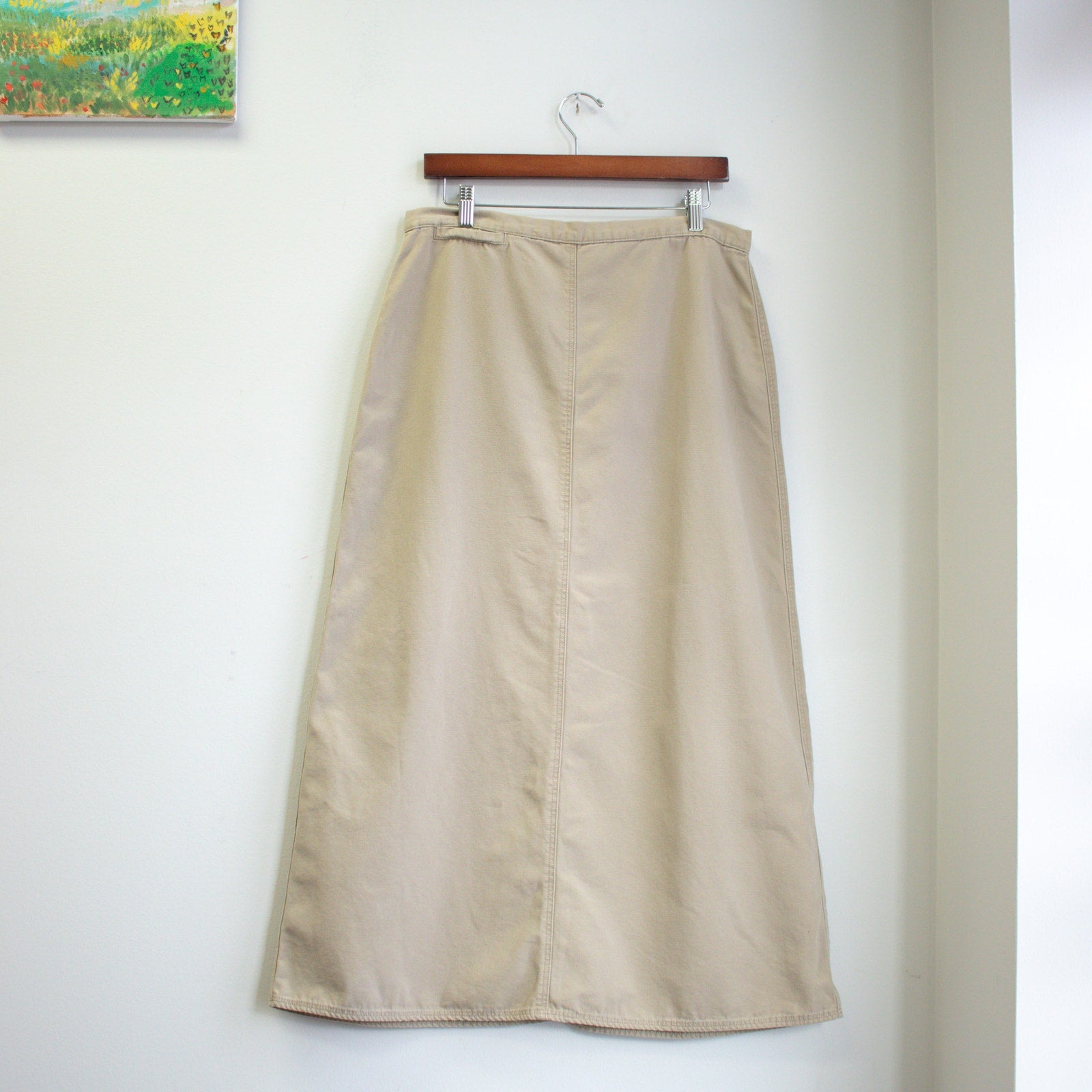 Khaki Maxi Skirt Size 12