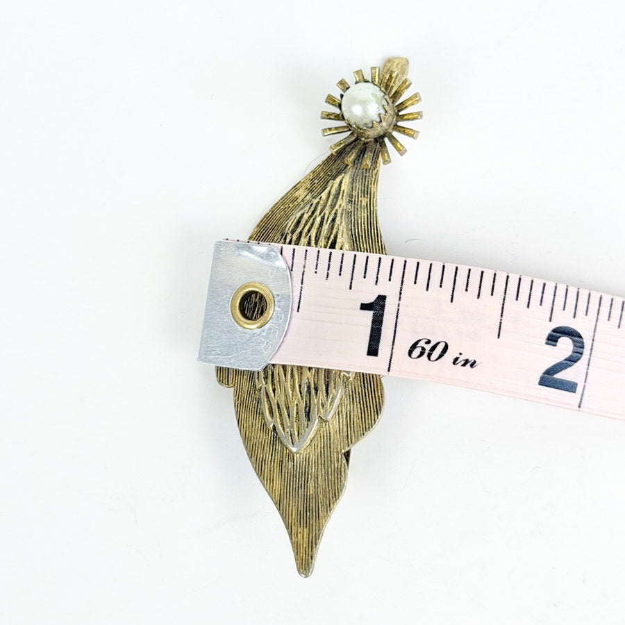 Hair Clip Late 50s Gold-Tone