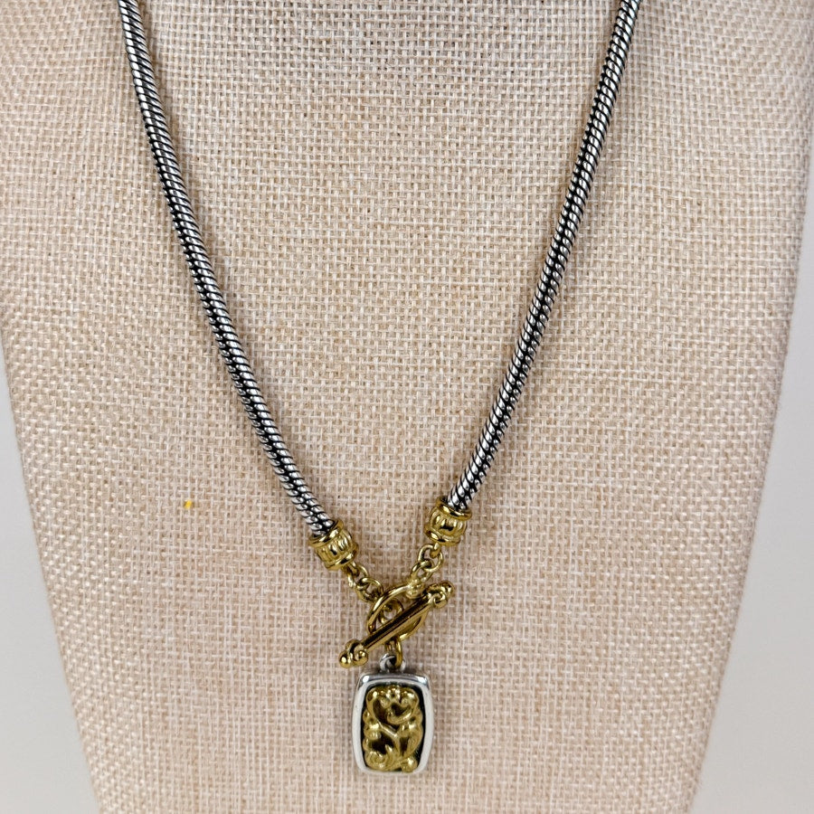 Brighton Two-Toned Charm Necklace