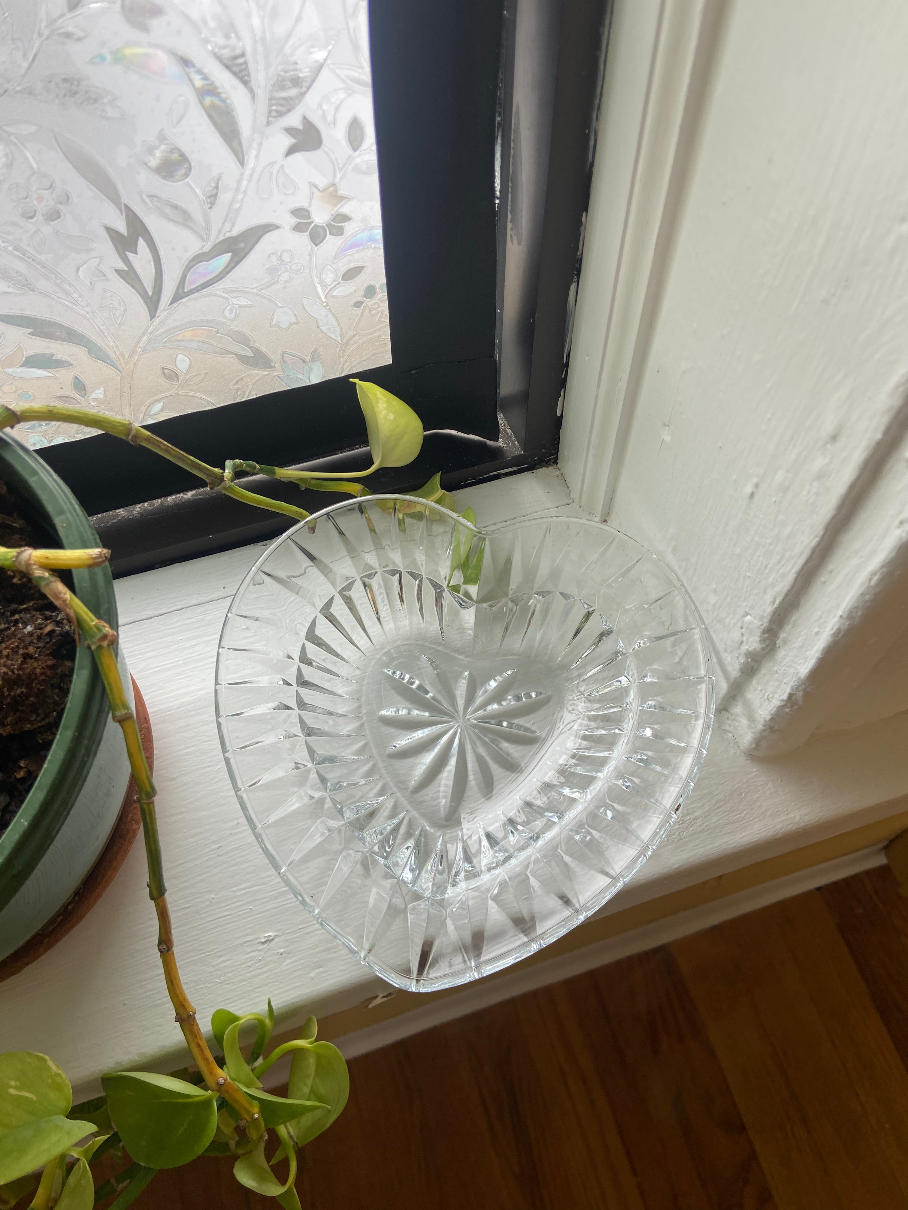 Heart Glass Dish