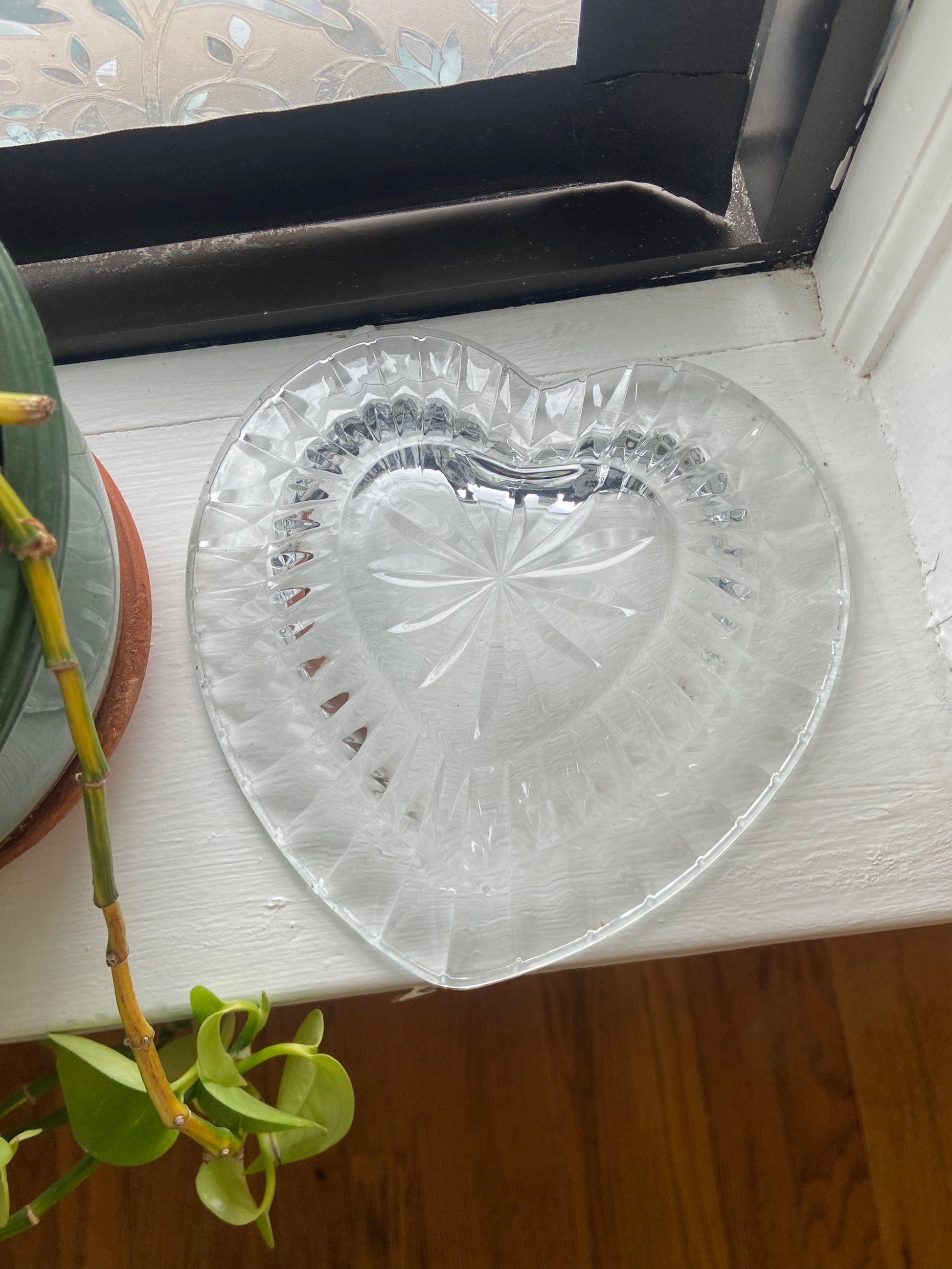 Heart Glass Dish