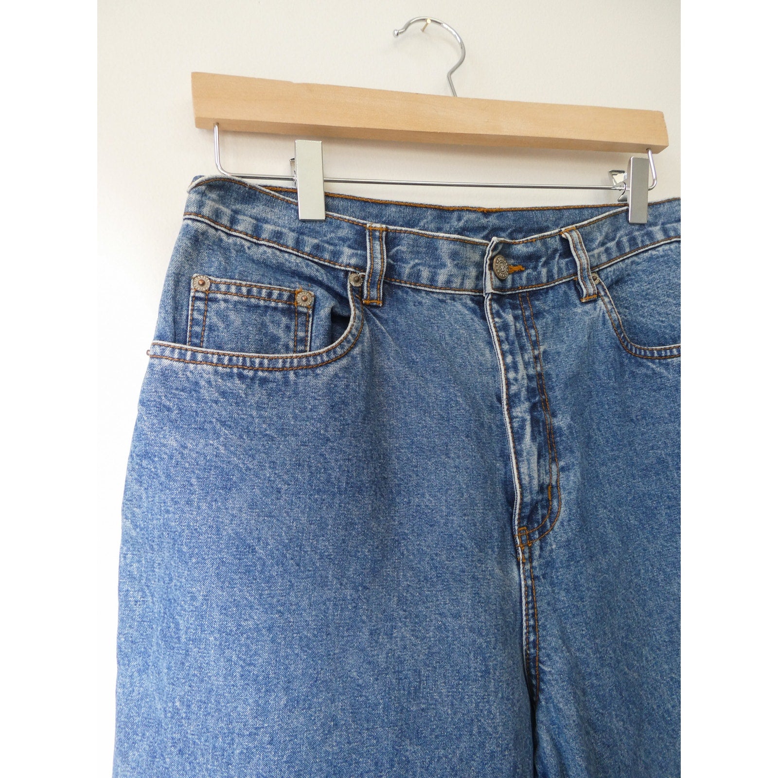 90s Denim Two-Toned Capris Size 8